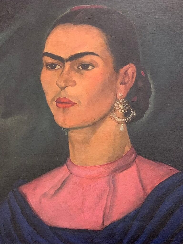 A Frida Kahlo self-portrait painting